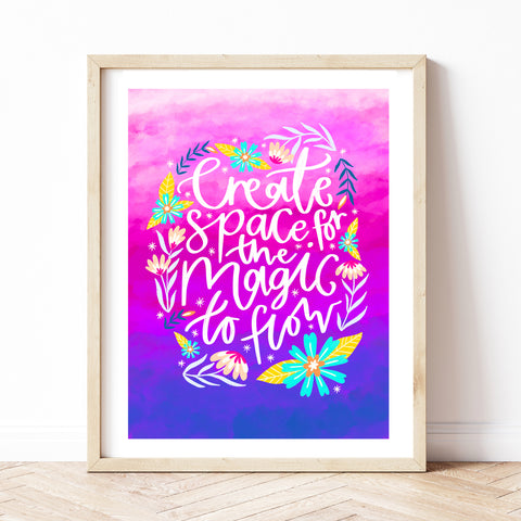 Create Space For Magic Art Print