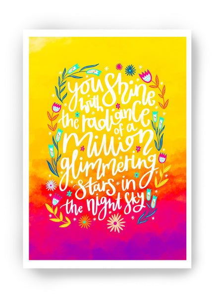 Shine With Radiance Art Print