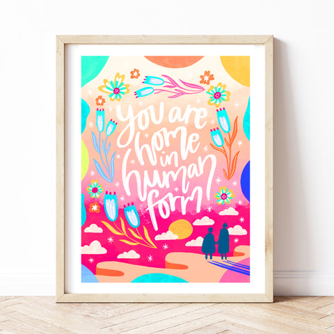 Home In Human Form Art Print